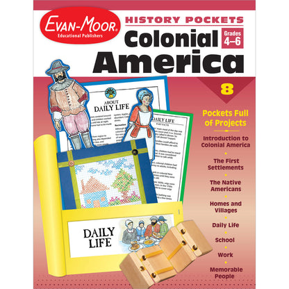 History Pockets: Colonial America, Teacher Resource Workbook Grade 4-6