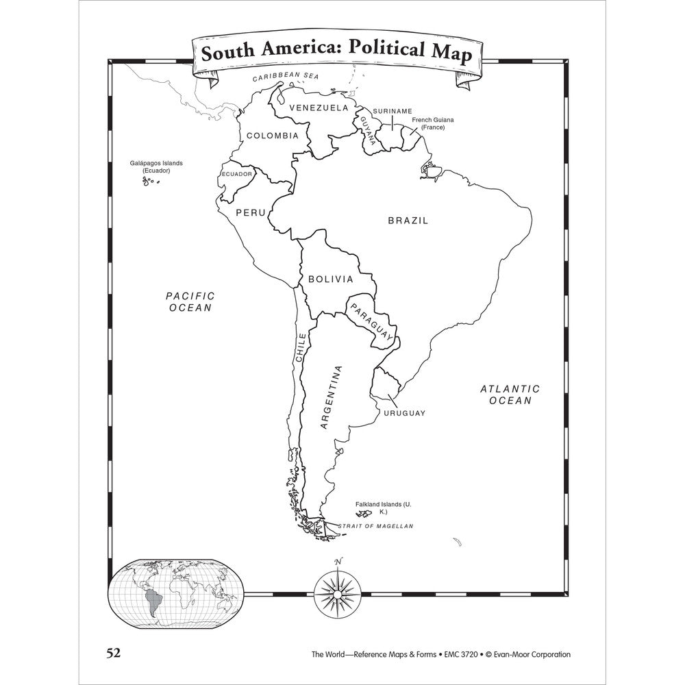 The World Reference Maps & Forms Grades 3–6 Workbook