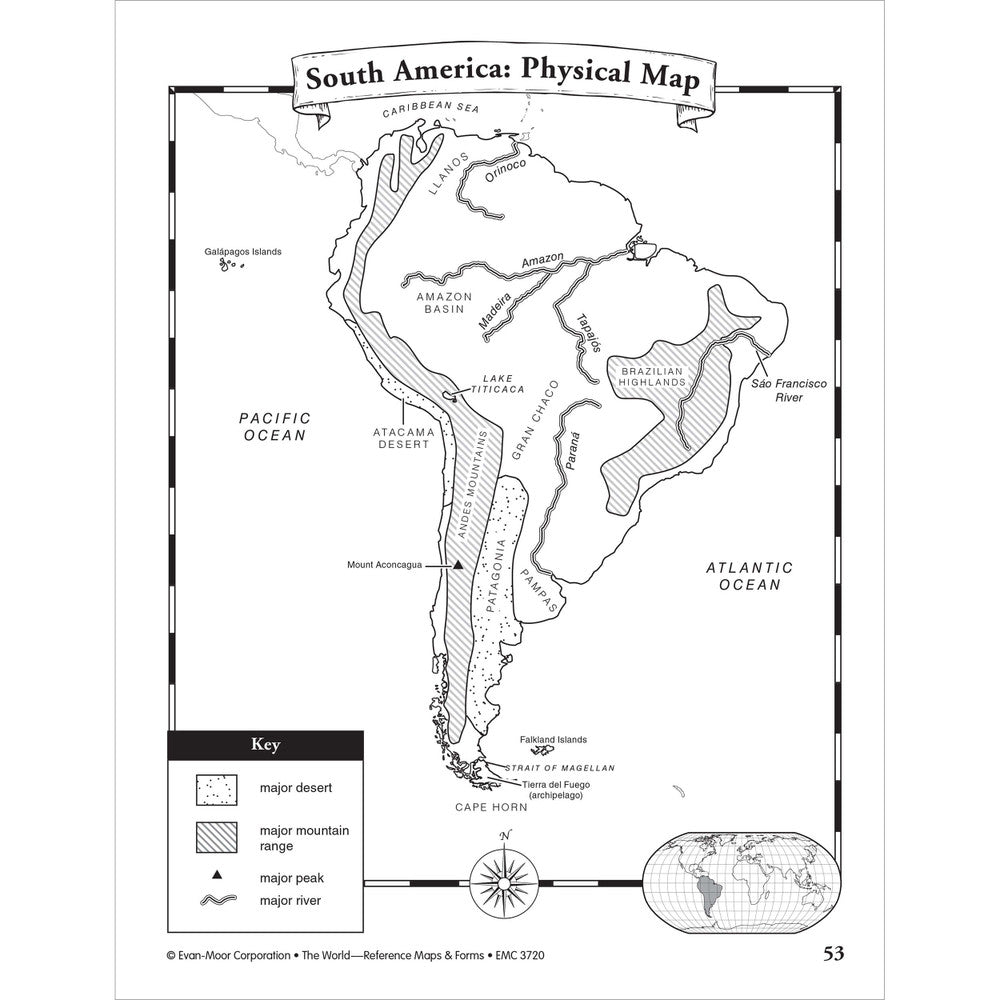 The World Reference Maps & Forms Grades 3–6 Workbook