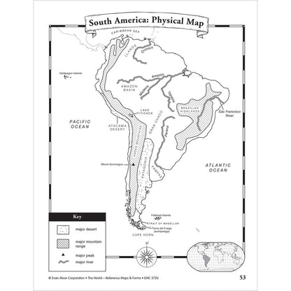 The World Reference Maps & Forms Grades 3–6 Workbook