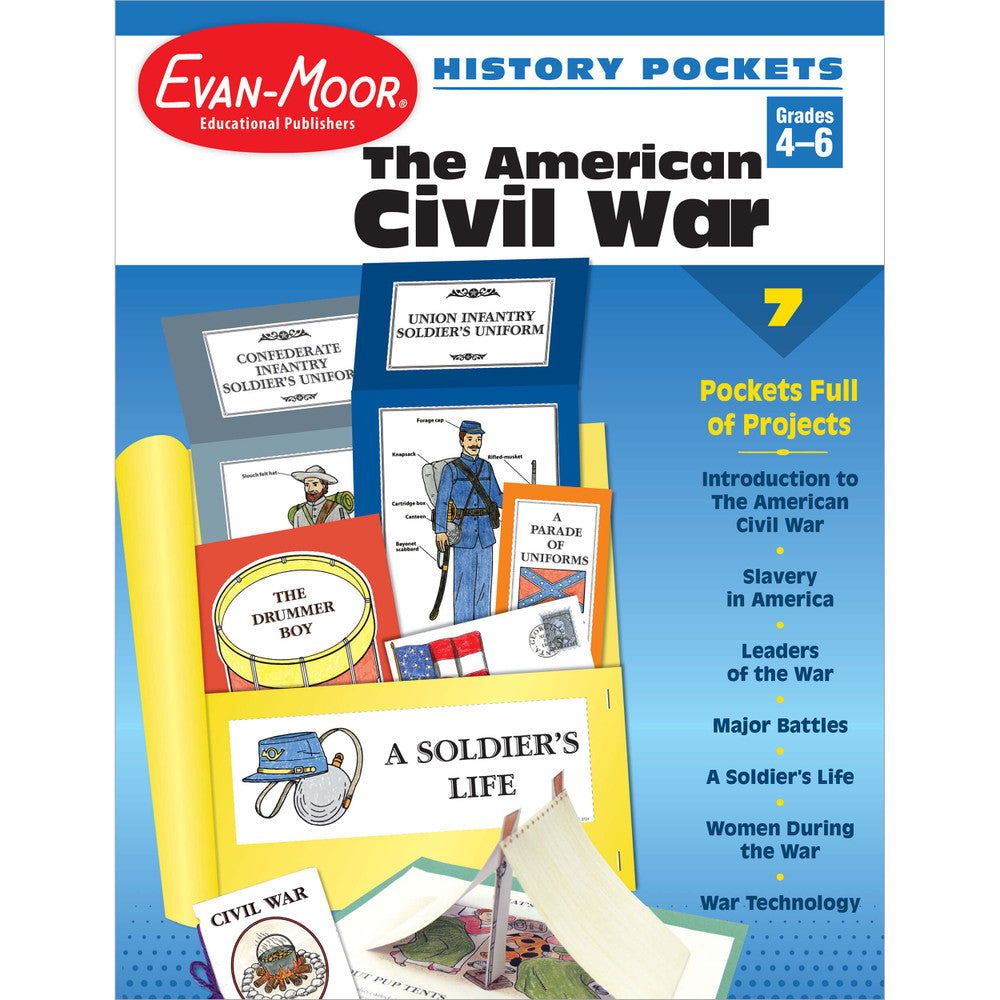 History Pockets: The American Civil War, Teacher Resource Workbook Grade 4-6