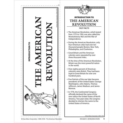 History Pockets: The American Revolution, Teacher Resource Workbook Grade 4-6