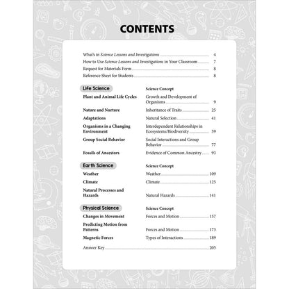 Science Lessons & Investigations Workbook, Grade 3