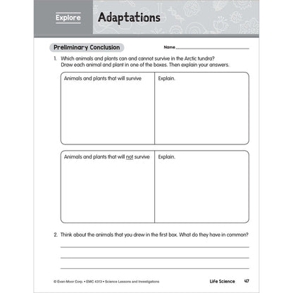 Science Lessons & Investigations Workbook, Grade 3
