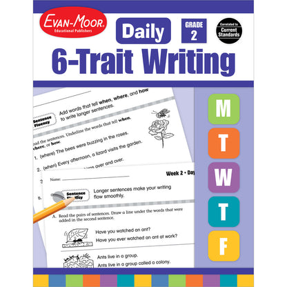 Daily 6-Trait Writing, Workbook, Grade 2