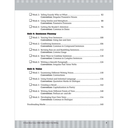 Daily 6-Trait Writing Workbook, Grade 3
