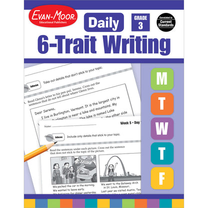 Daily 6-Trait Writing Workbook, Grade 3