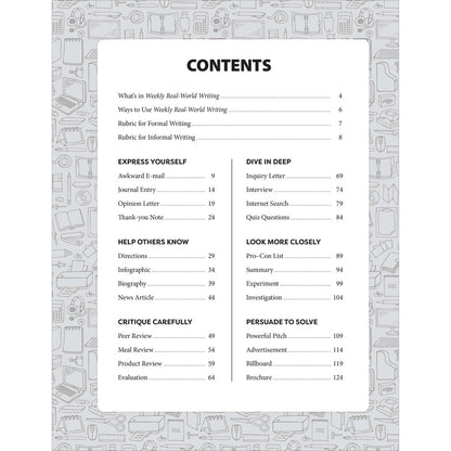 Real-World Writing Workbook, Grades 3-4