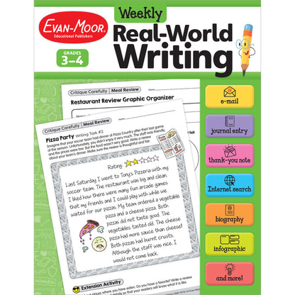 Real-World Writing Workbook, Grades 3-4