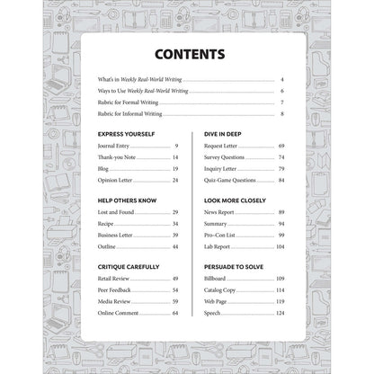 Real-World Writing Workbook, Grades 5-6
