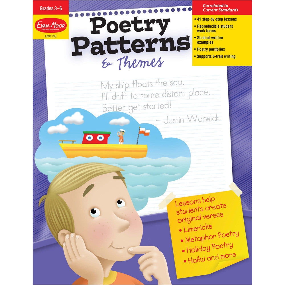 Poetry Patterns & Themes Workbook Grades 3-6