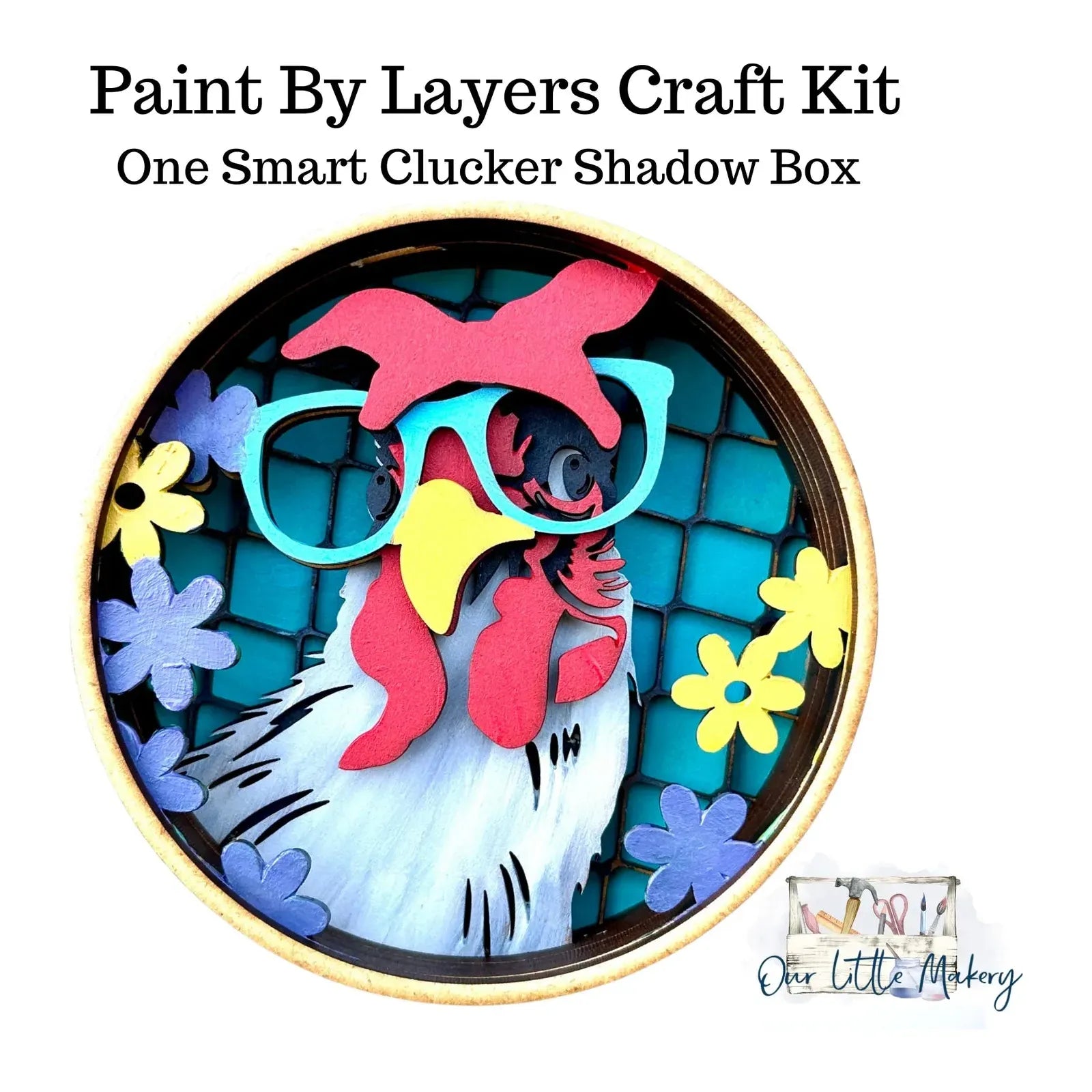 ONE SMART CLUCKER SHADOW BOX KIT