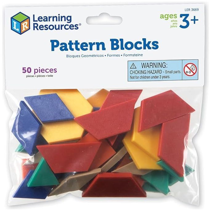 Learning Resources Building Blocks Learning Resources Pattern Blocks Smart Pack, Developmental Toy, Shape ...