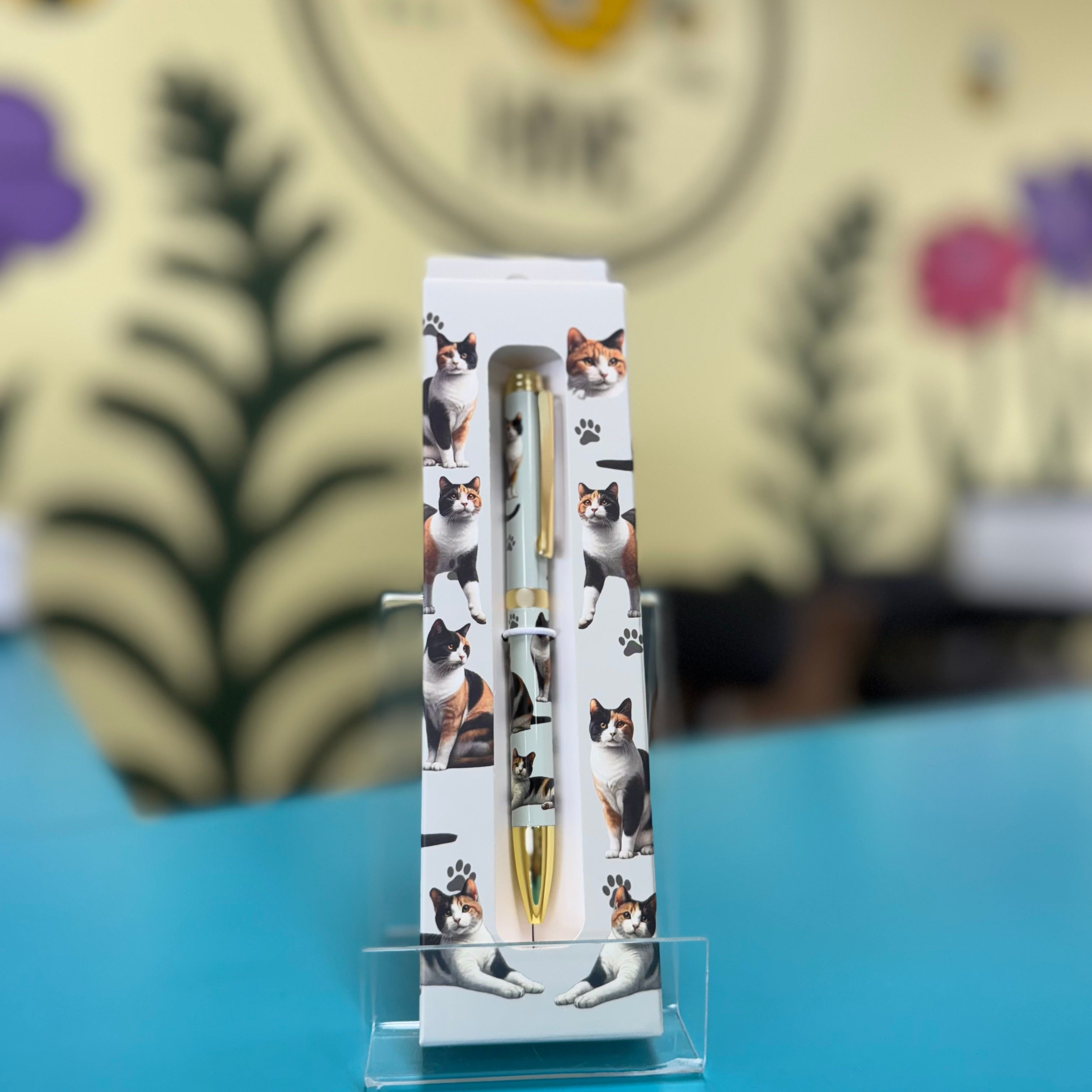 E&S Pets Ballpoint Pen: Calico Cat