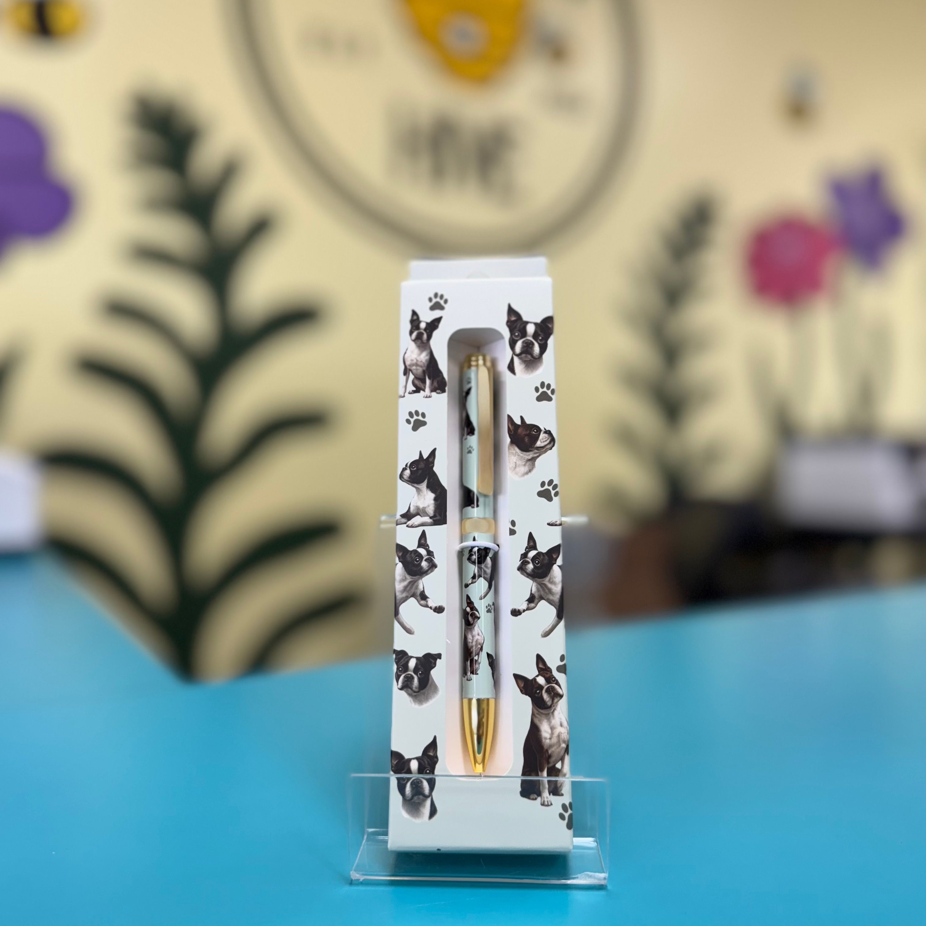 E&S ballpoint pen: Boston Terrier