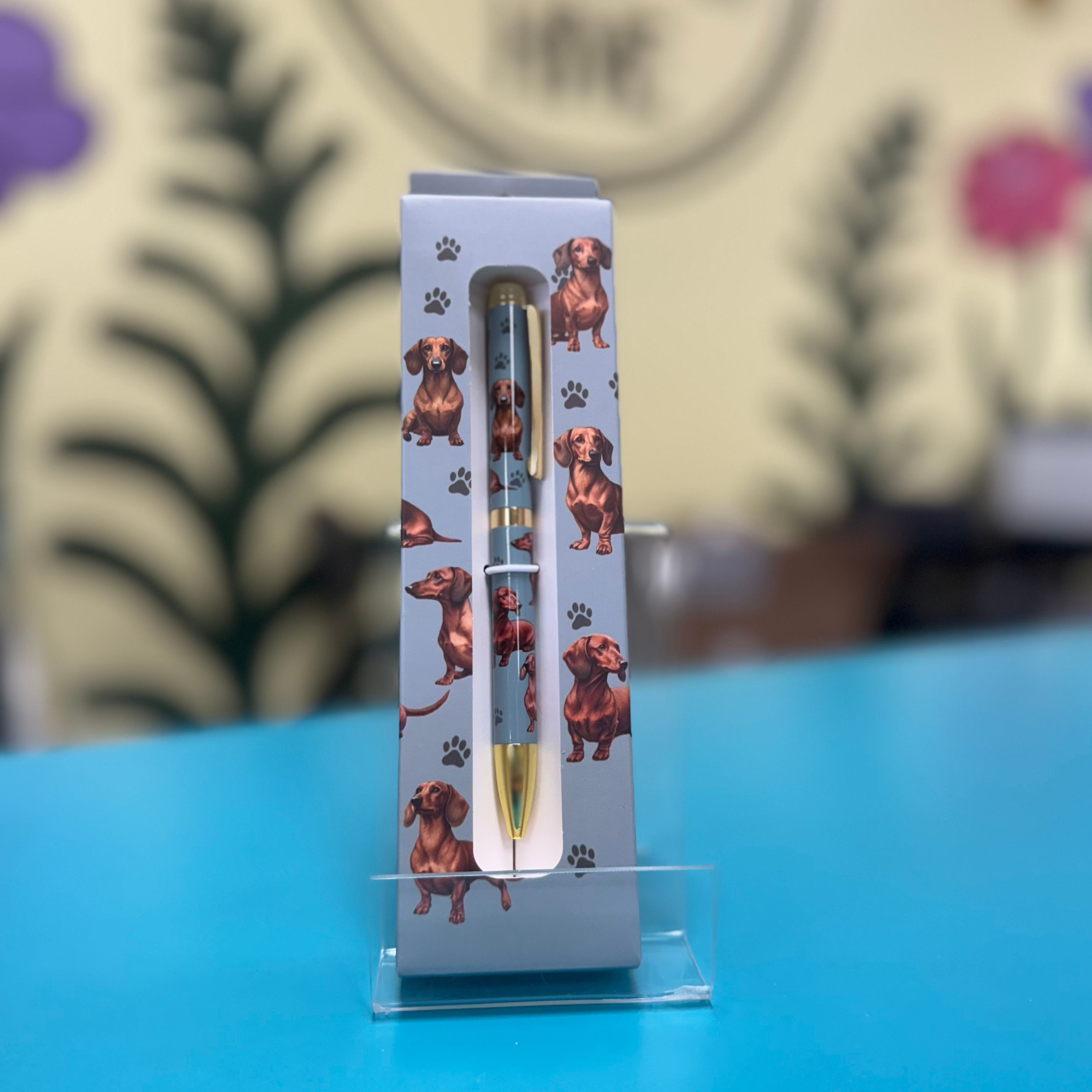 E&S Pets Ballpoint Pen: Dachshund Red