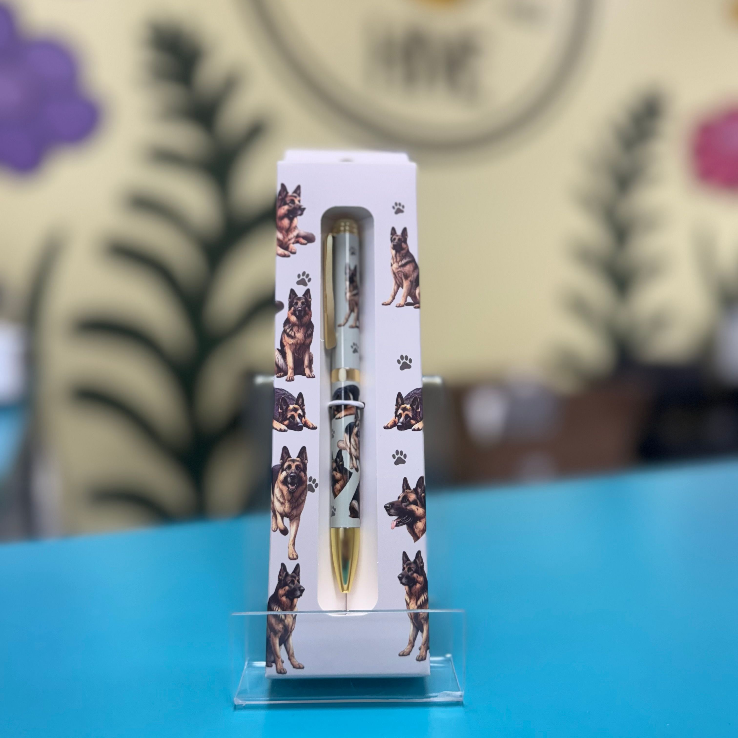 E&S Pets Ballpoint Pen: German Shepherd, Grey