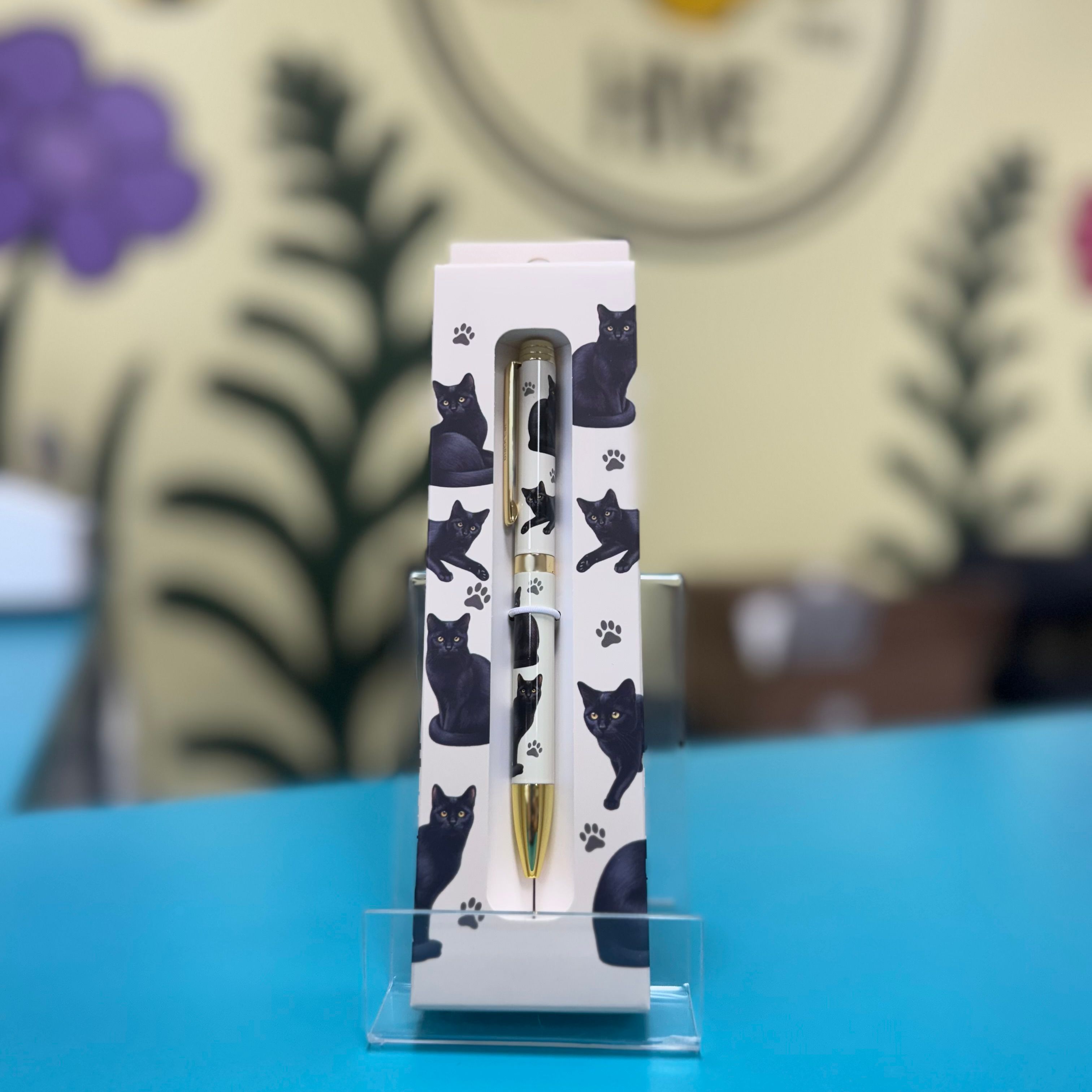 E&S Pets Ballpoint Pen: Black Cat