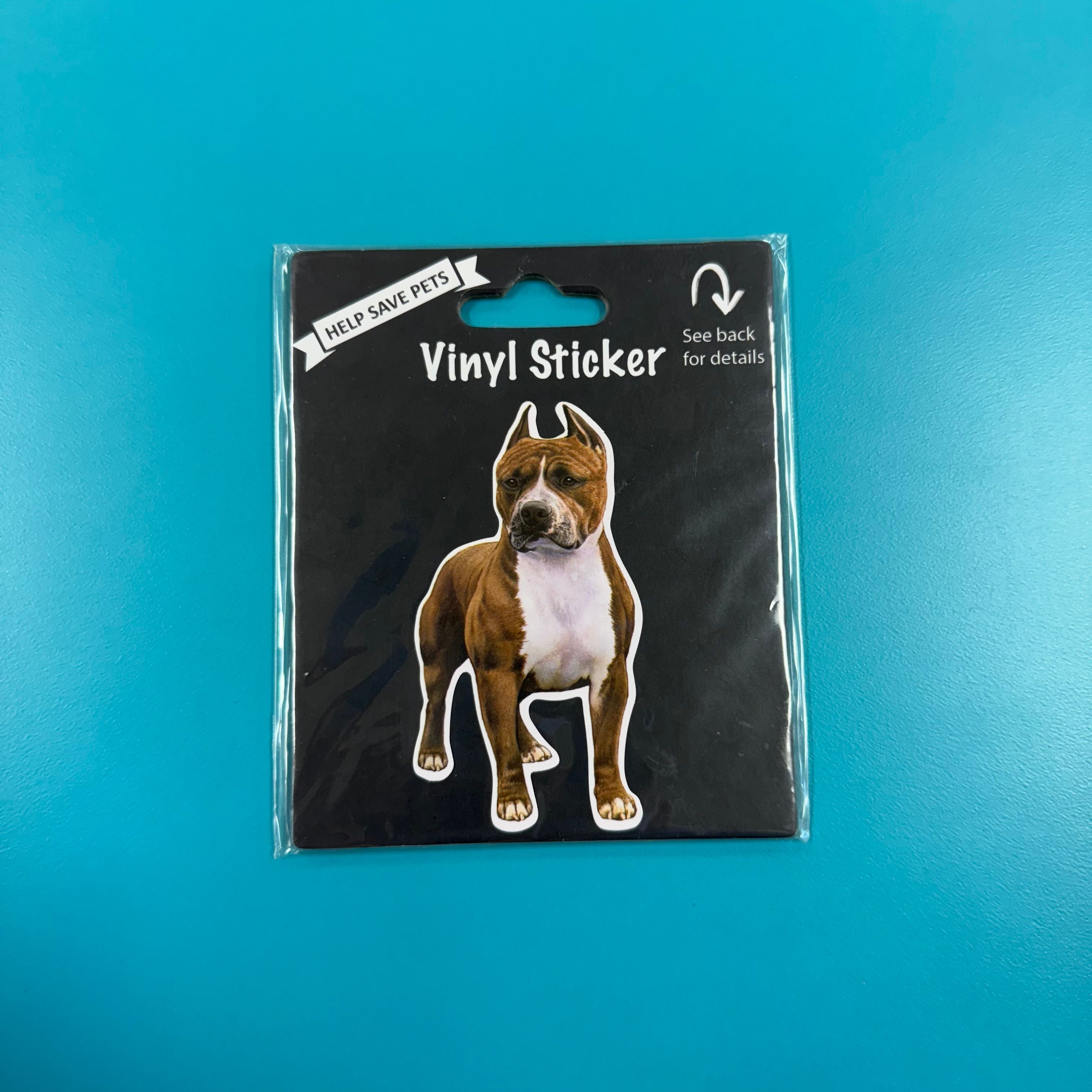 Vinyl Sticker: Pit Bull Brindle