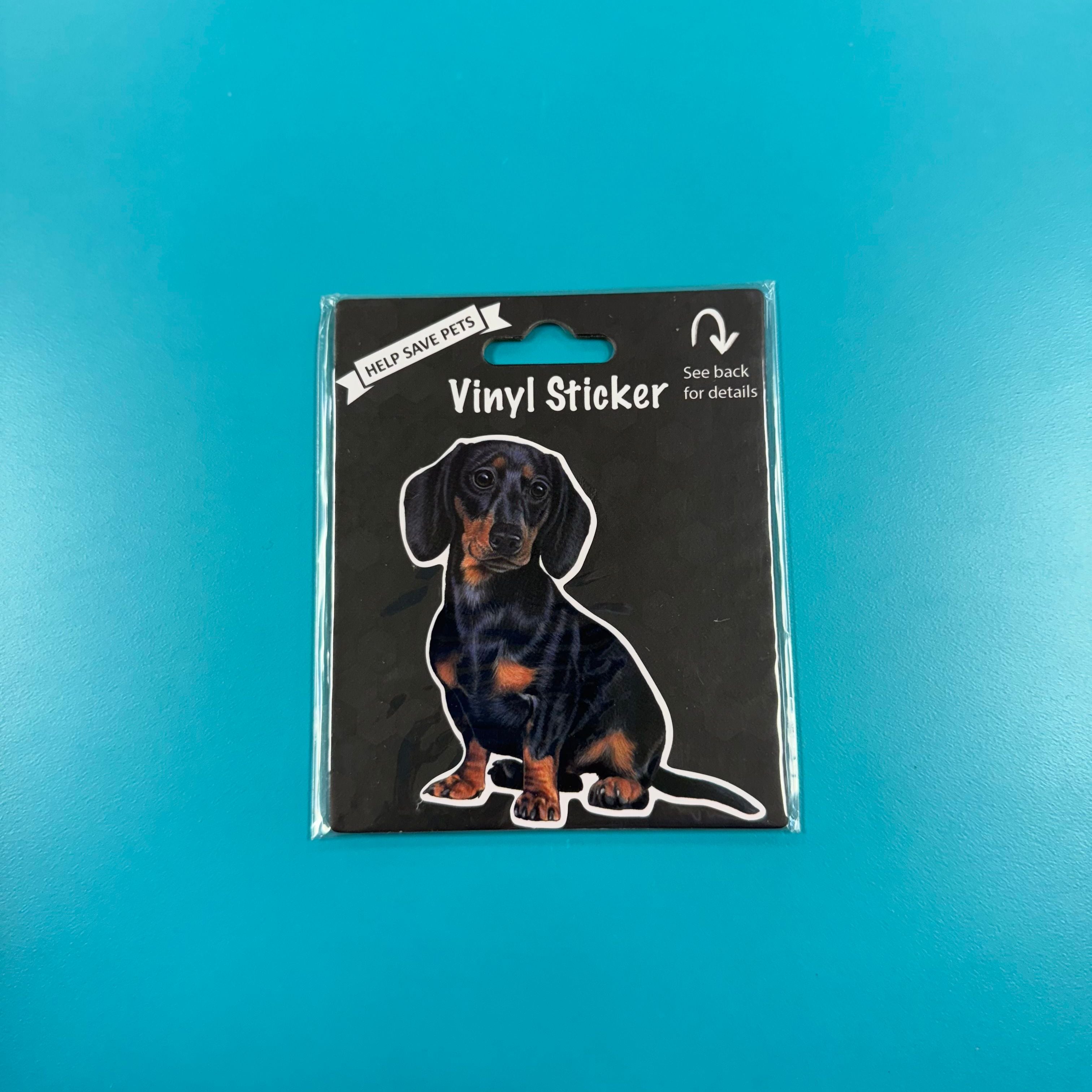 Vinyl Sticker: Dachshund, black