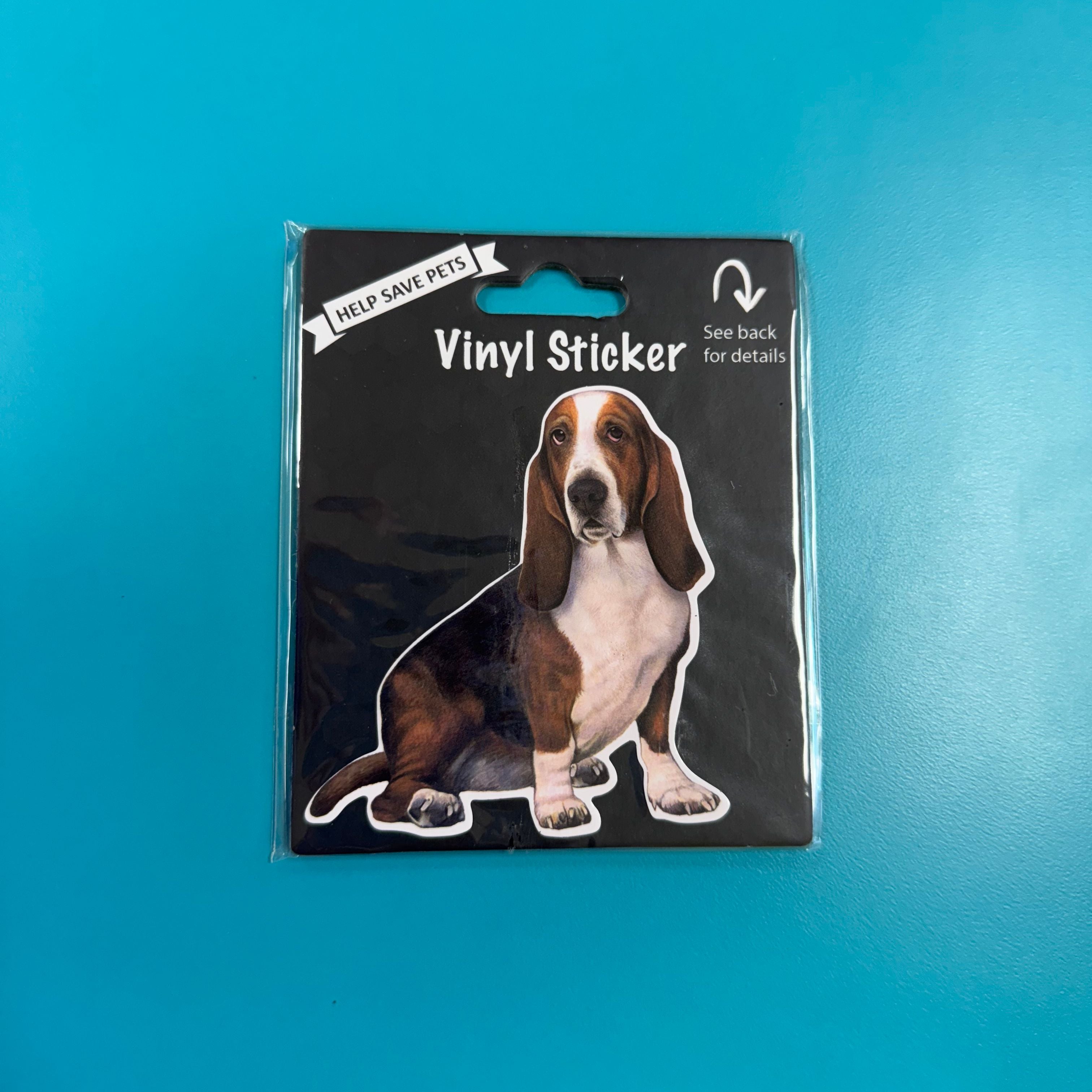 Vinyl Sticker: Basset Hound
