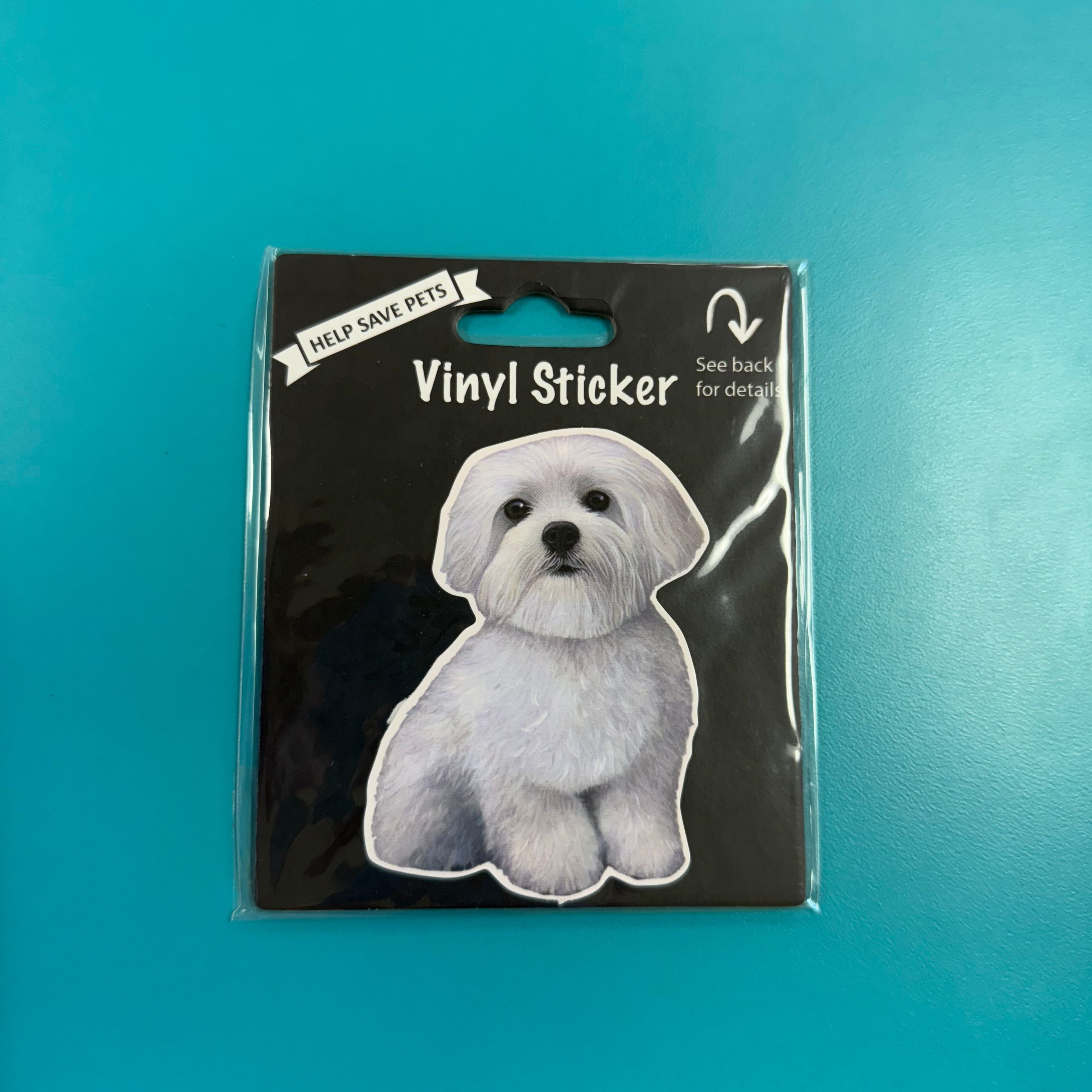 Vinyl Sticker: Maltese