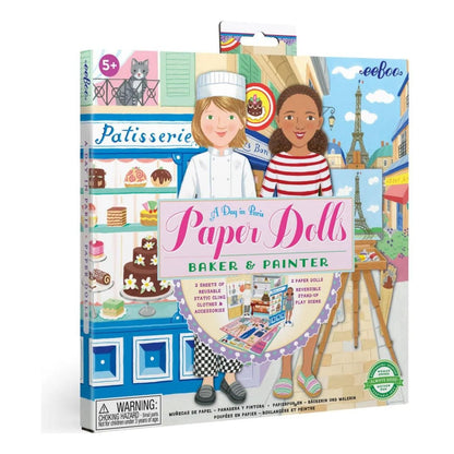 Eeboo Paper Dolls Baker and Painter