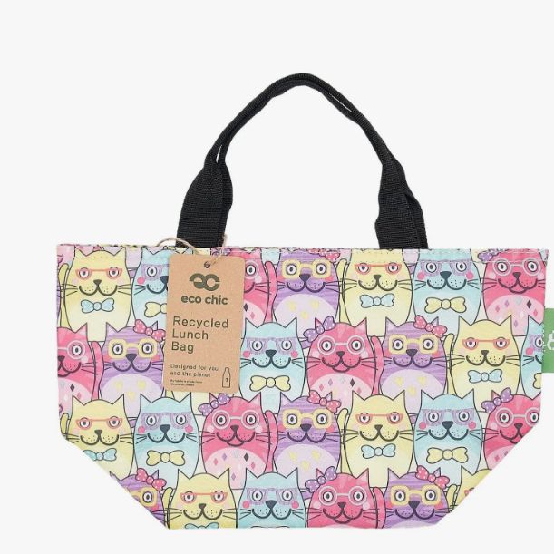 Eco Chic Recycled Lunch Bag - Cats