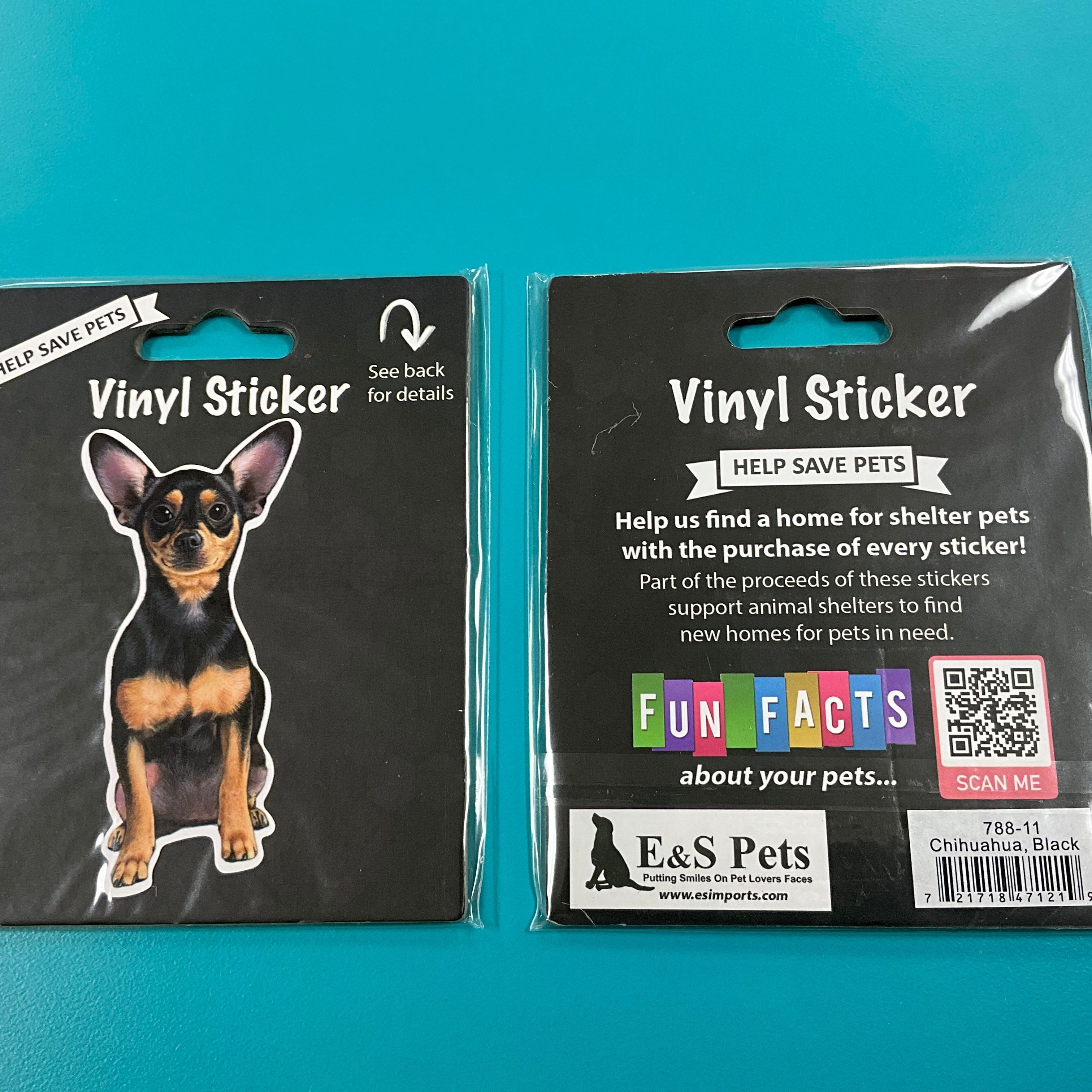 Vinyl Sticker: Chihuahua, black