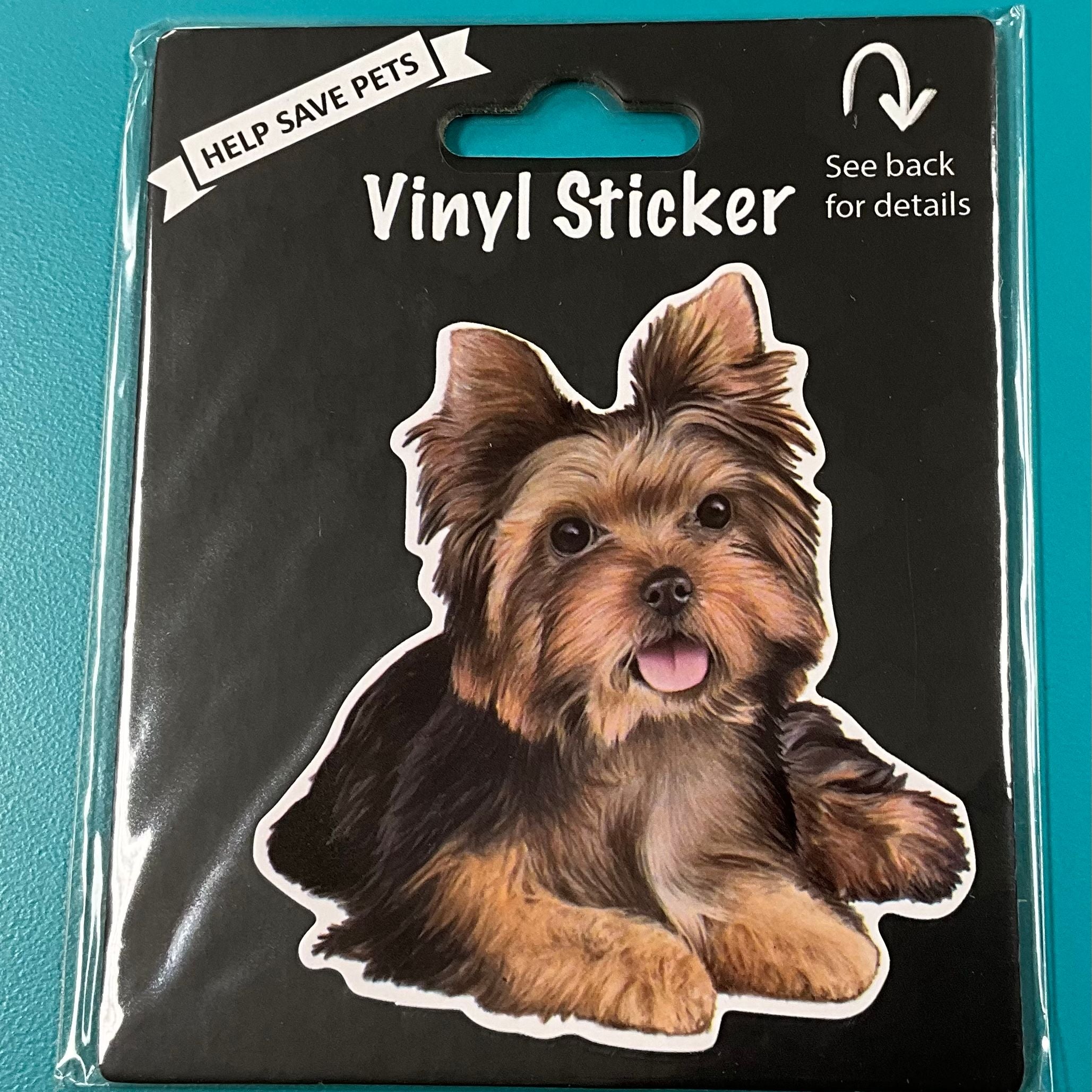Vinyl Sticker: Yorkie, Puppy