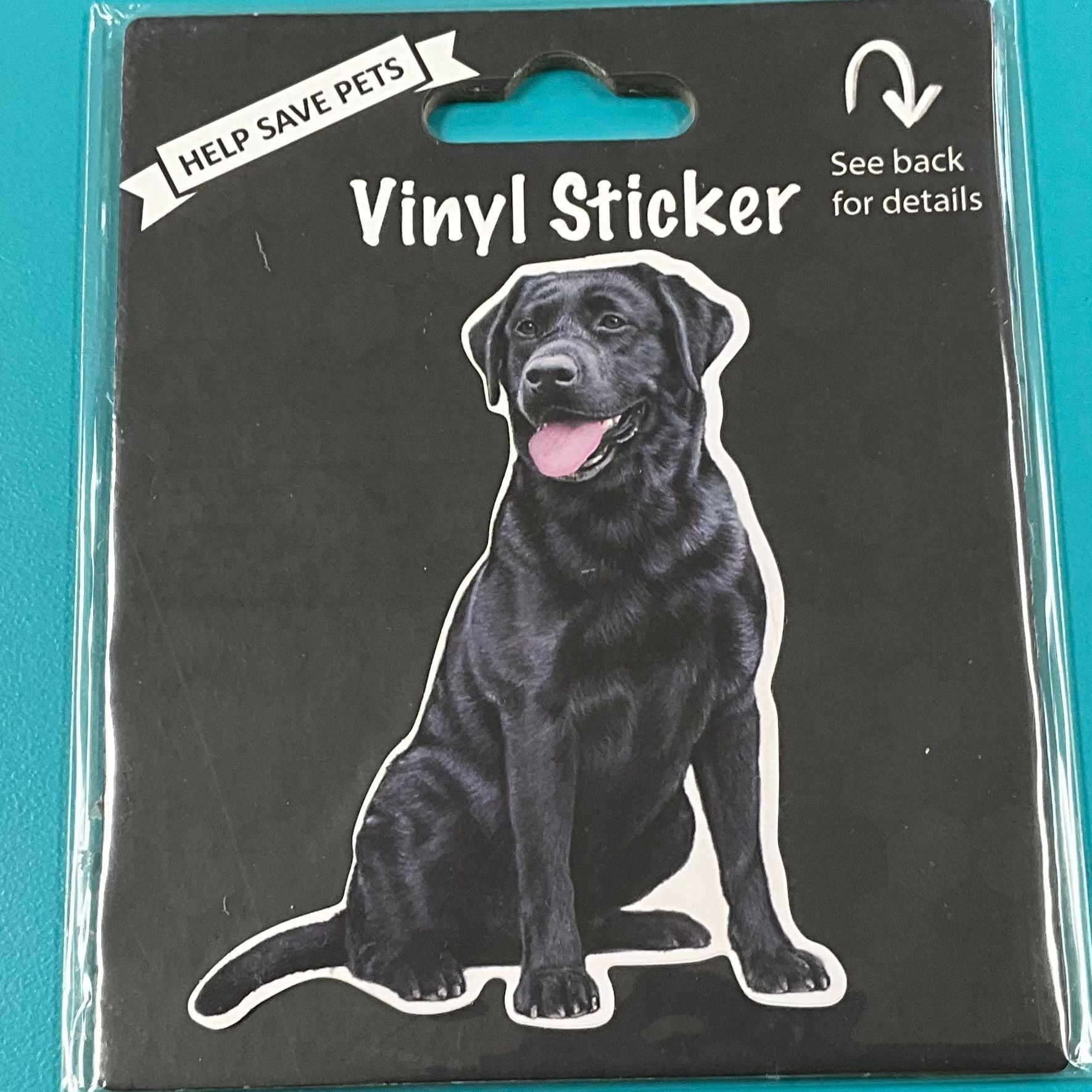 Vinyl Sticker: Labrador, black