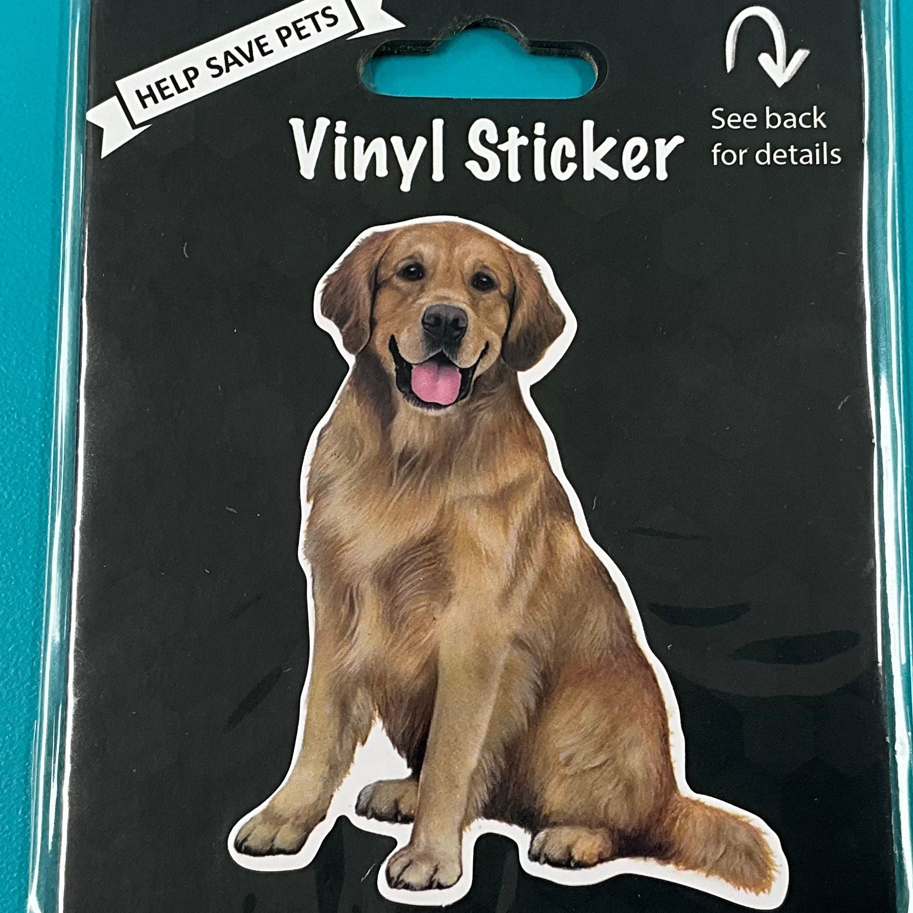 Vinyl Sticker: Golden Retriever