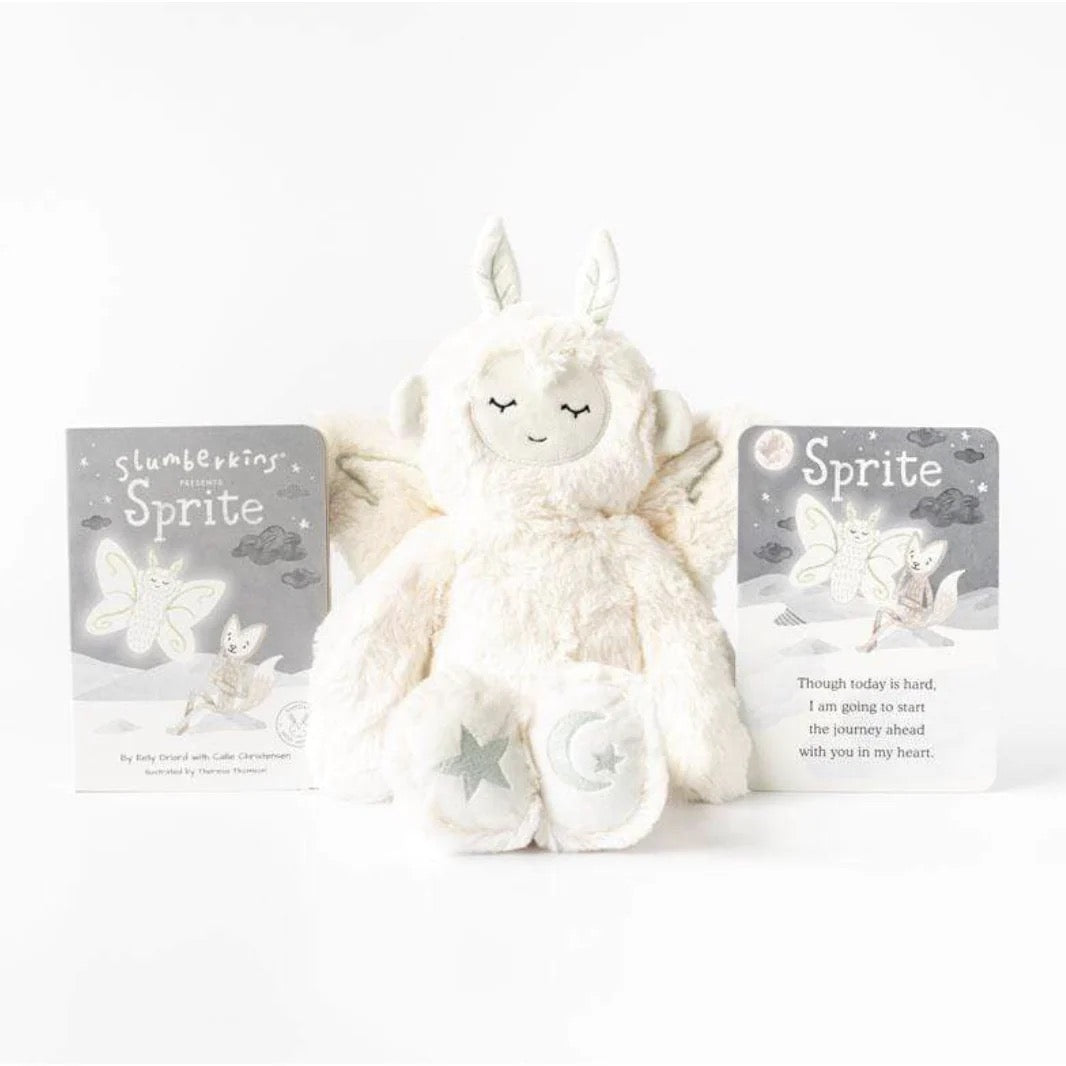 Slumberkins Sprite Ivory Plush + Board Book