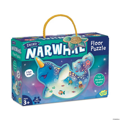 Shiny Narwhal Floor Puzzle