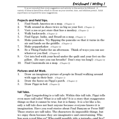 Pippi Longstocking Discovery Guide