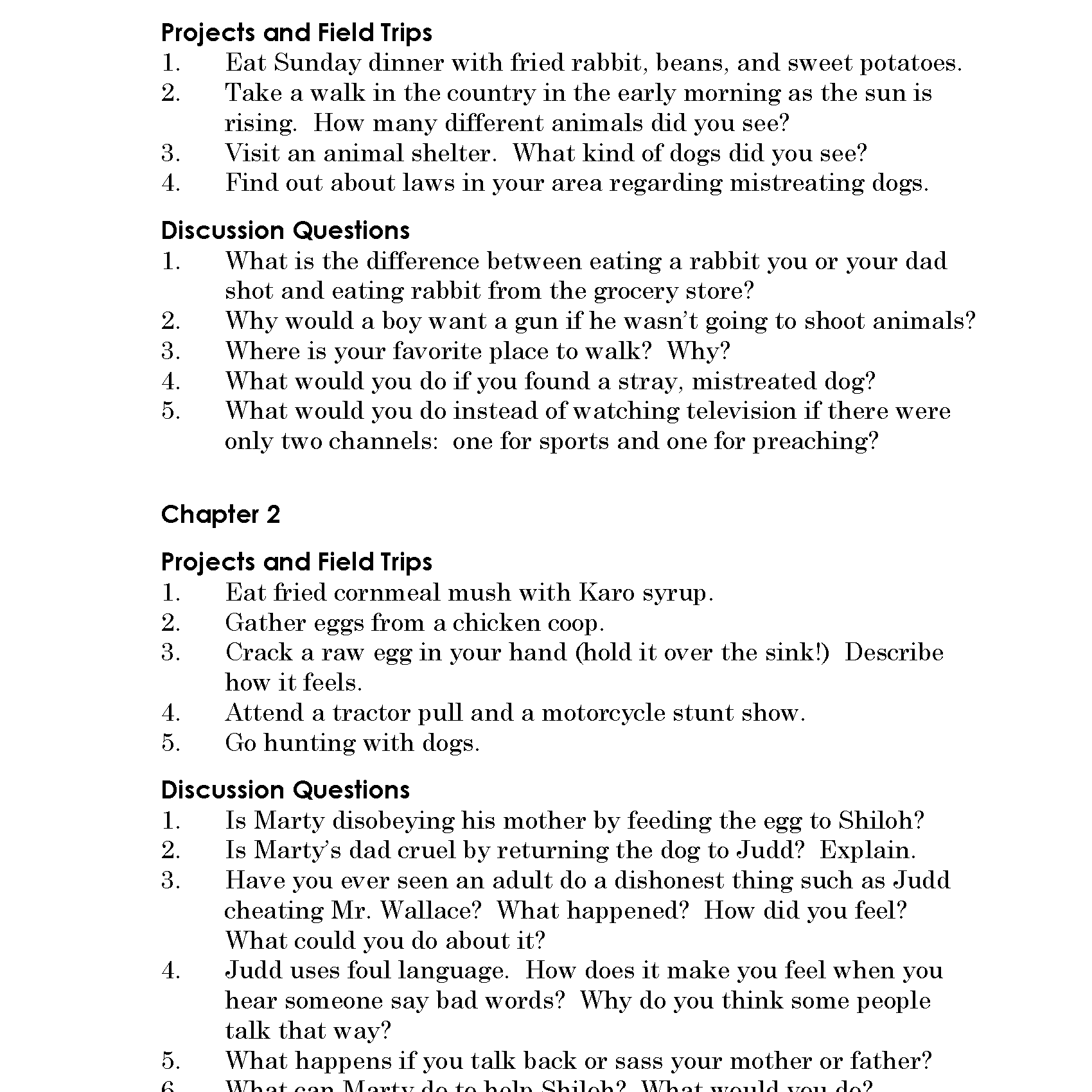 Shiloh Discovery Guide