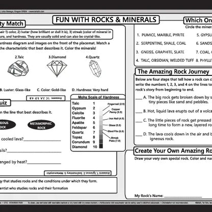 Rocks and Minerals Placemat