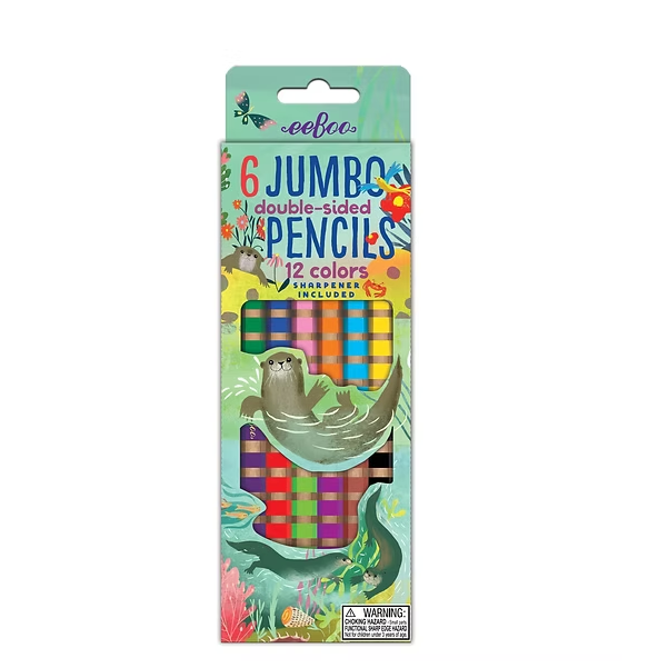 Otters 6 Double-Sided Pencils