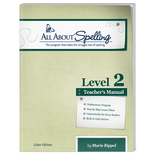 All About Spelling Level 2 Teacher's Manual