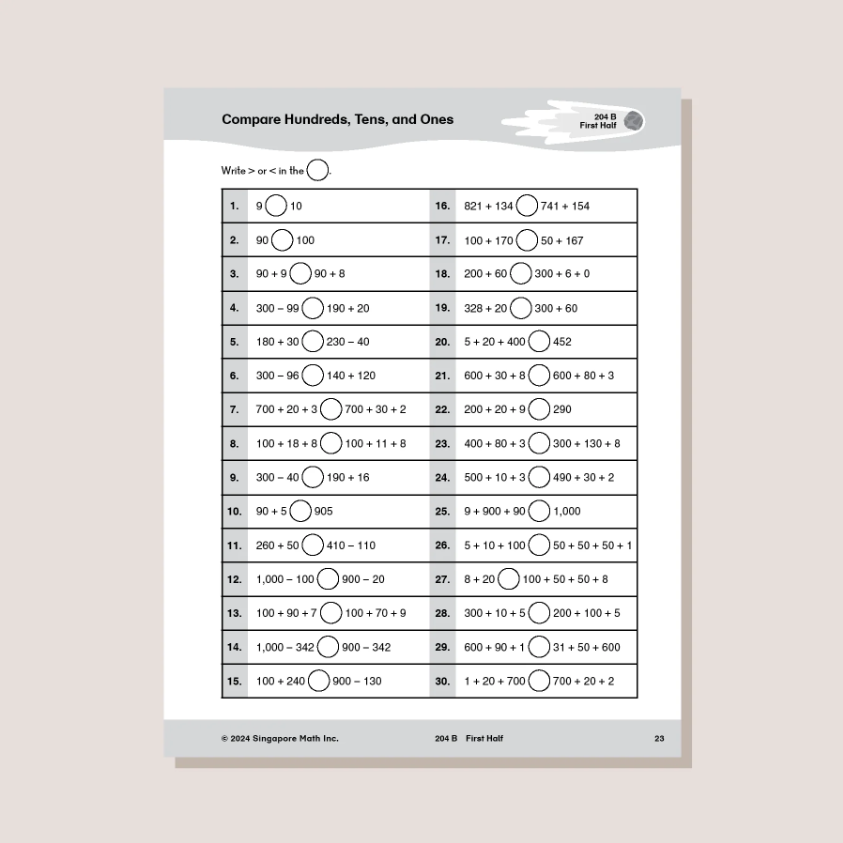 Singapore Math Sprints 2