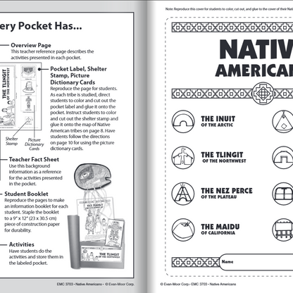 History Pockets: Native Americans Workbook Grades 1-3