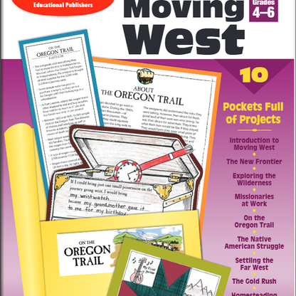 History Pockets: Moving West, Workbook Grade 4-6
