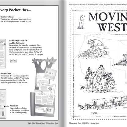 History Pockets: Moving West, Workbook Grade 4-6