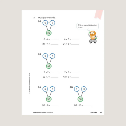 Primary Mathematics Mastery and Beyond 3A (2022 Edition) Workbook