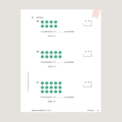 Primary Mathematics Mastery and Beyond 5B (2022 Edition) Workbook