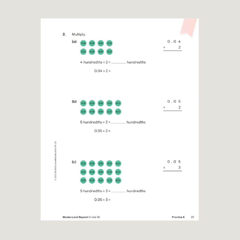 Primary Mathematics Mastery and Beyond 5B (2022 Edition) Workbook