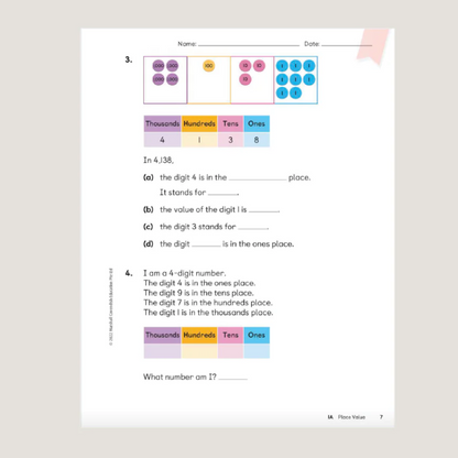 Primary Mathematics Student Book 3A (2022 Edition) Workbook