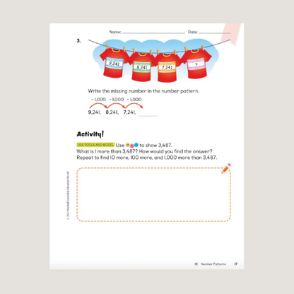 Primary Mathematics Student Book 3A (2022 Edition) Workbook