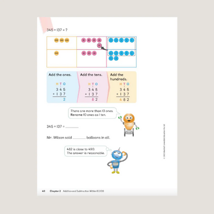 Primary Mathematics Student Book 3A (2022 Edition) Workbook