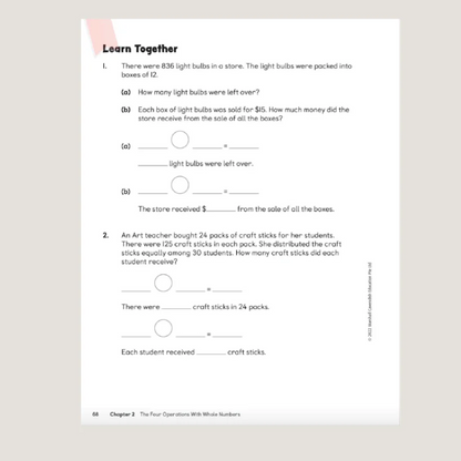 Primary Mathematics Student Book 5A (2022 Edition) Workbook